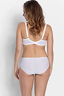 Classic bra, partially sheer cups, mesh inlay, B to K-cup